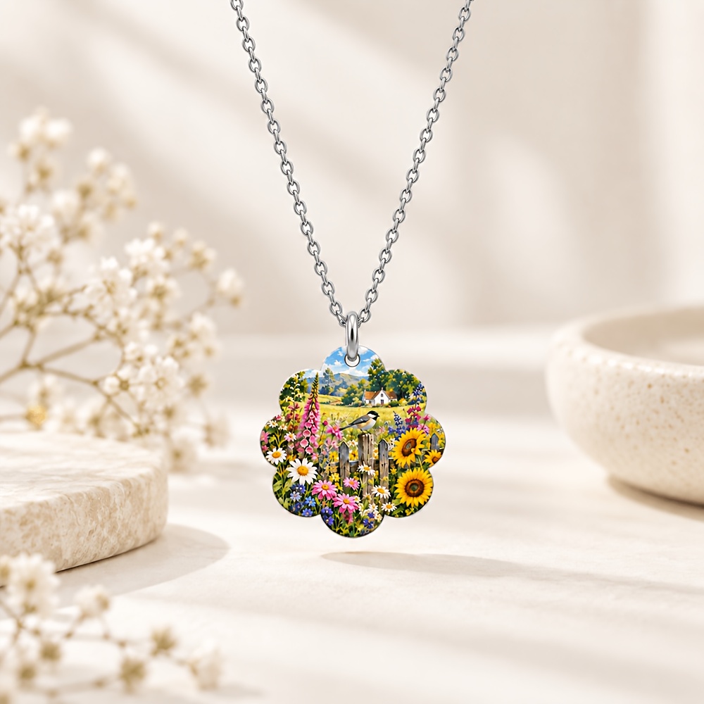 Women's Minimalist Nameplate Pendant Necklace in 304L Stainless Steel